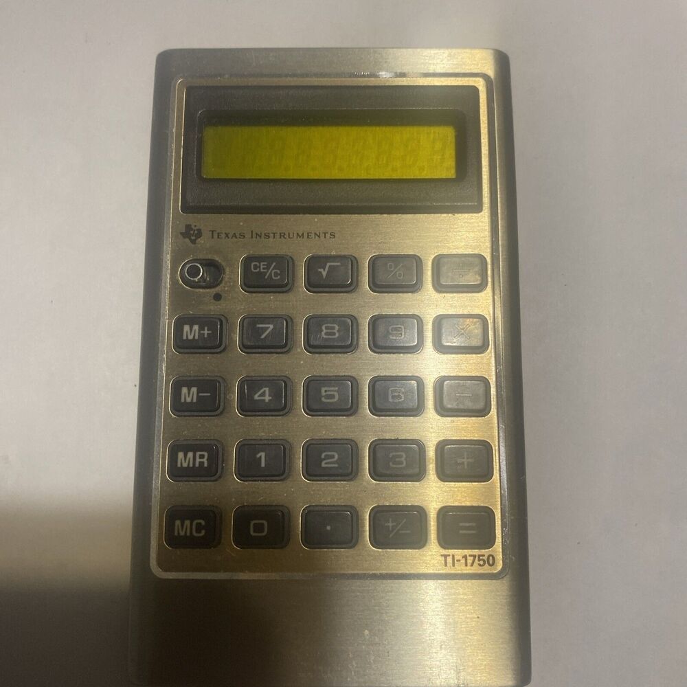 Vintage Texas Instruments TI-1750 Pocket Calculator Tested and works great